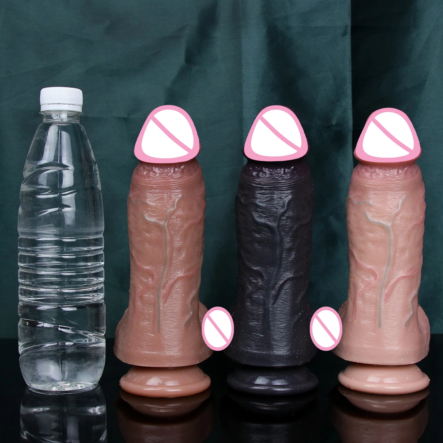 Pênis Realístico Soft Big Dildo Double Silicone Flesh Veins