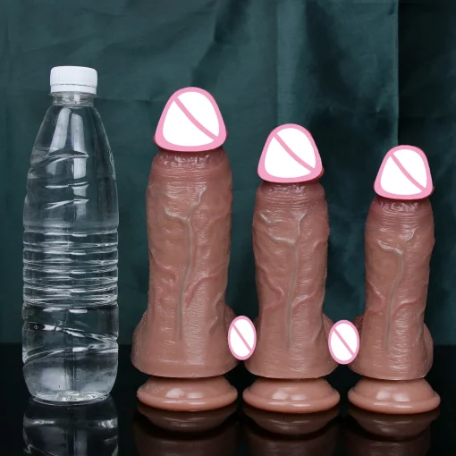 Pênis Realístico Soft Big Dildo Silicone Veins - Image 4