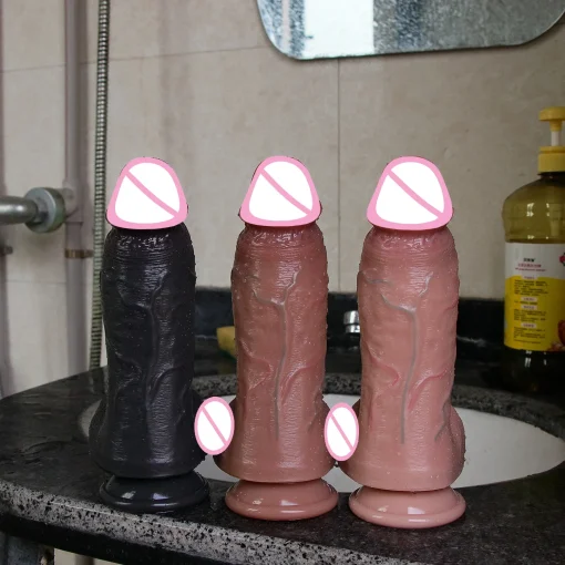 Pênis Realístico Soft Big Dildo Silicone Veins - Image 2