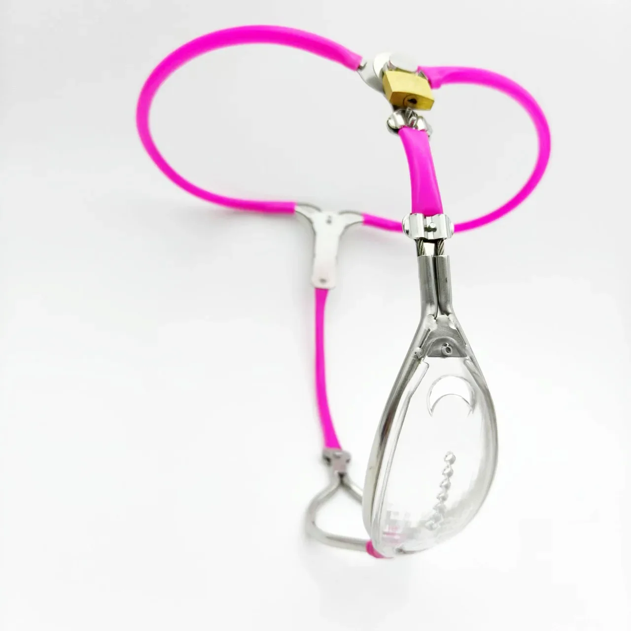 Transparent Female Chastity Belt Pussy Plug Lightweight Panty Chastity Belt Lock Panty Adjustable Adult Fetish Sex Toys Sissy 18