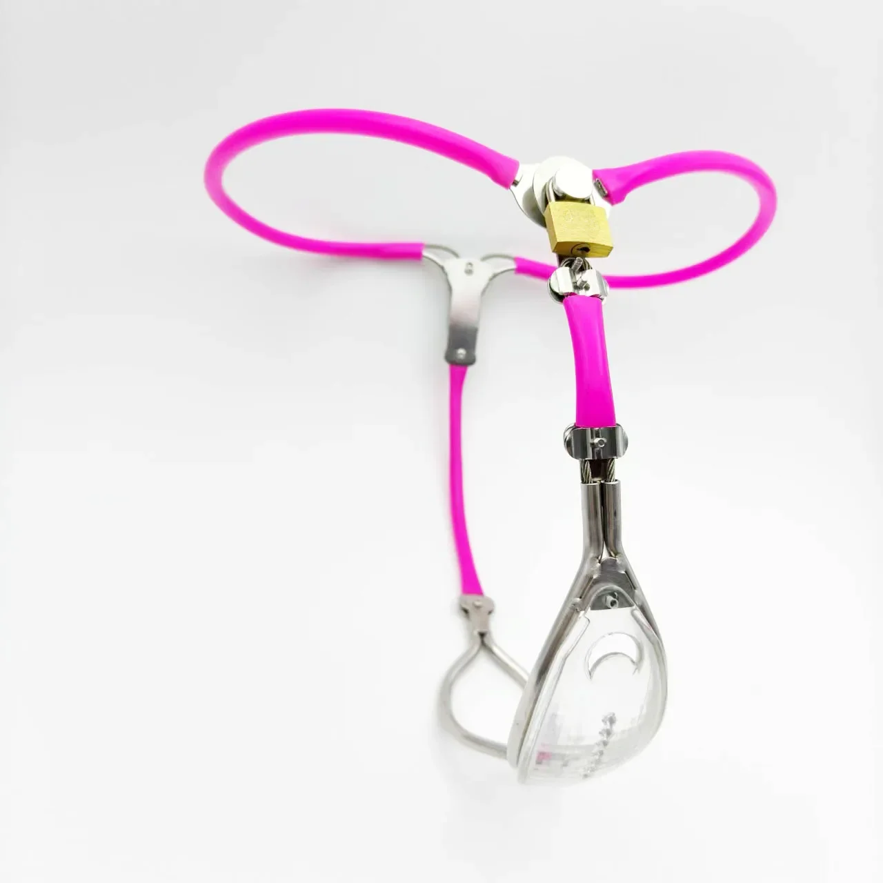 Transparent Female Chastity Belt Pussy Plug Lightweight Panty Chastity Belt Lock Panty Adjustable Adult Fetish Sex Toys Sissy 18