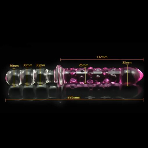 Plugue Anal Vidro Extragrande Oversized Glass Anal Plug - Image 3