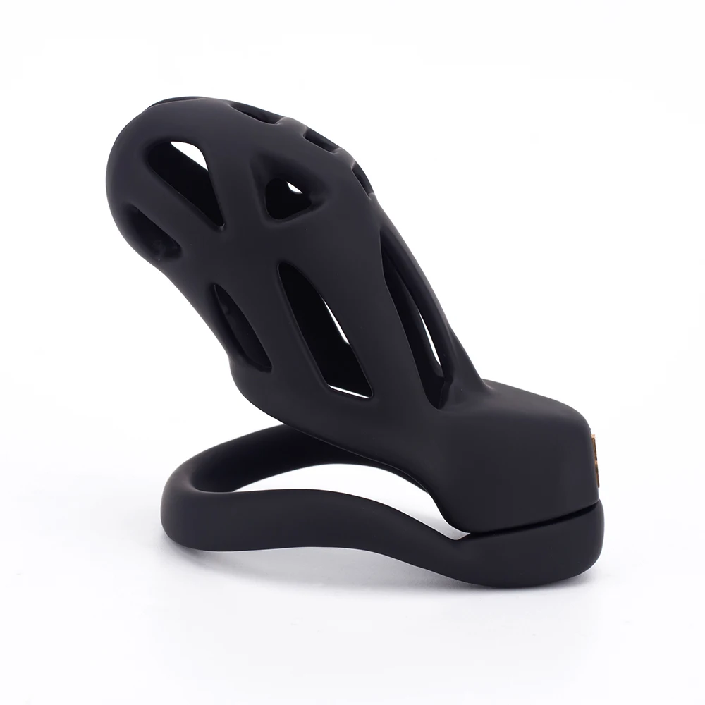 New Skin Touch Resin Chastity Cage 3D Printing Cock Cage With 4 Rings Lightweight Male Penis Cage Lock BDSM Sex Toys for Men