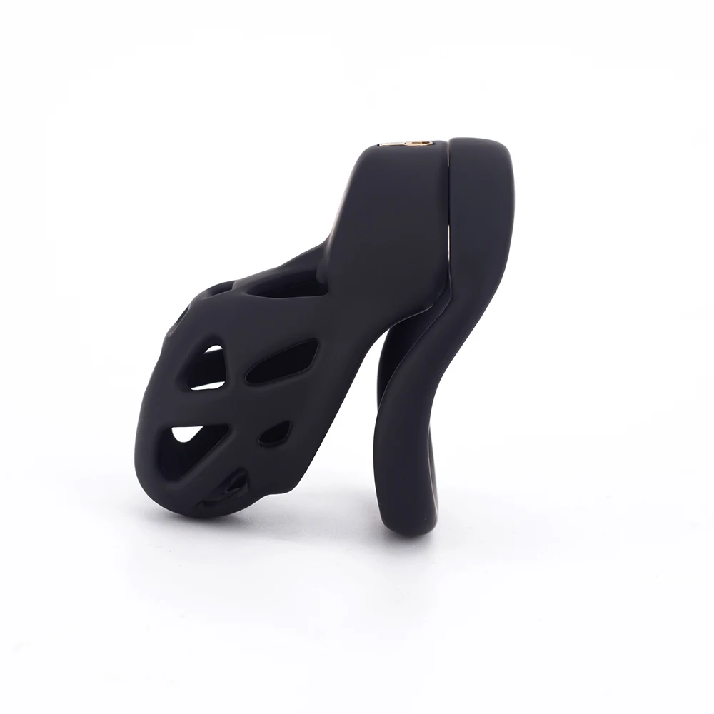 New Skin Touch Resin Chastity Cage 3D Printing Cock Cage With 4 Rings Lightweight Male Penis Cage Lock BDSM Sex Toys for Men